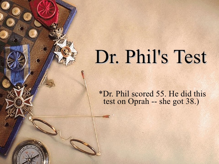 Take the Test…