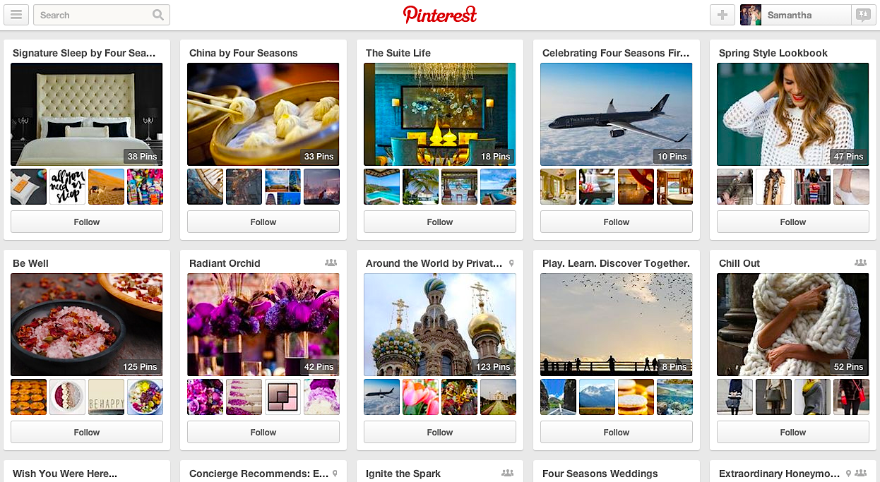 Four Seasons’ Pinterest Strategy Is Focused on Inspiration, Not Bookings